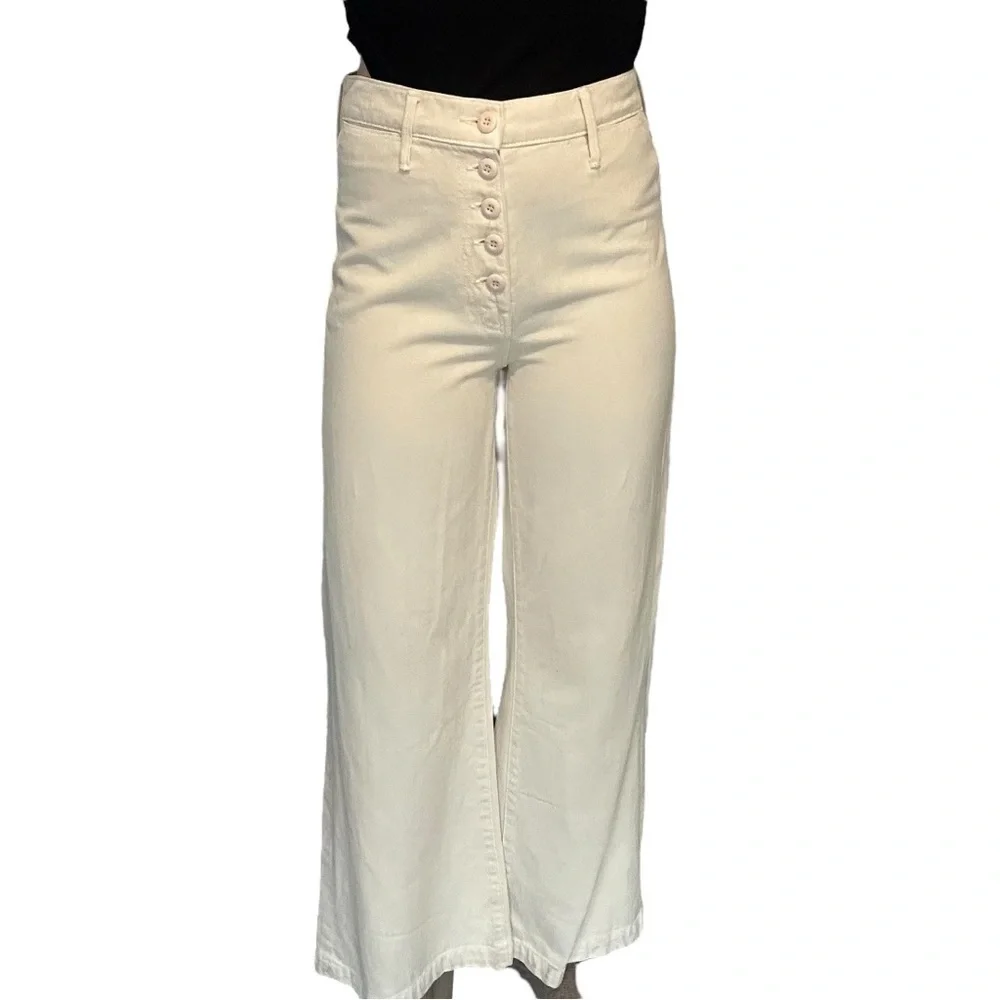 Mother Denim the Swooner Pixie Roller Flood Wide Leg Shootin’ the Breeze Size 26